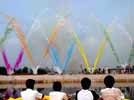 Daytime fireworks display in Jiangxi