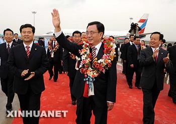 A delegation of the Communist Party of China, has arrived in Ningxia Hui Autonomous Region in northwest China to mark the region's 50th anniversary. The delegation is led by CPC senior official He Guoqiang. 