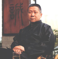 Ma Weidu, the owner of China's first private museum, finds time to relax surrounded by his many antiques 