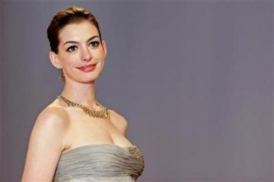 Anne Hathaway arrives for the red carpet at the Venice Film Festival September 3, 2008.