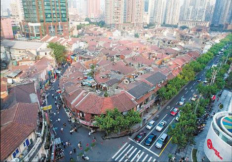 A bird's eye view of the old Wujiang Road.