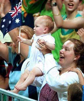 An Australian mother with her baby. Prime Minister Kevin Rudd said Monday that Australia will introduce paid maternity leave, noting it was time the country adopted a system to reward women for caring for their infants.[AFP] 