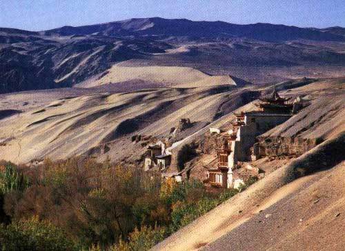 The Mogao Grottoes in Dunhuang, in northwestern China's Gansu Province,