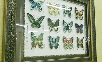 These butterflies are crafted by the skilled fingers of folk artists. 