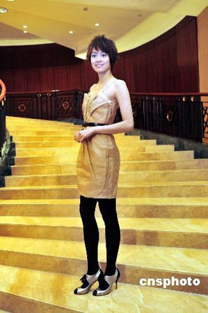 hong kong singer actress gigi leung wing kei attends an expo ...