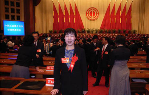 Min Yi, chairwoman of the trade union association of China International Publishing Group (CIPG). [Yang Xi/China.org.cn]