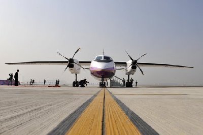 Modem Ark (MA) 60 is seen in the Tianjin Binhai International Airport.