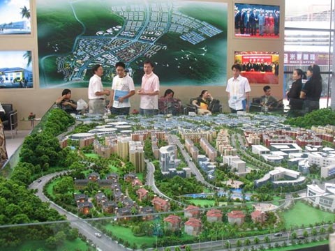 Scale model of Sihanoukvill [China.org.cn]