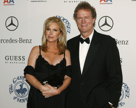 Kathy and Rick Hilton, parents of Paris and Nicky Hilton, arrive at the Carousel of Hope Ball in Beverly Hills October 25, 2008. The ball benefits the Barbara Davis Center for Childhood Diabetes.