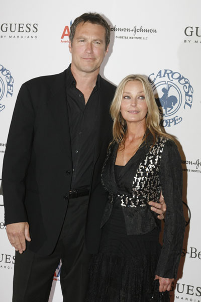 Actress Bo Derek and actor John Corbett arrive at the Carousel of Hope Ball in Beverly Hills October 25, 2008. The ball benefits the Barbara Davis Center for Childhood Diabetes.