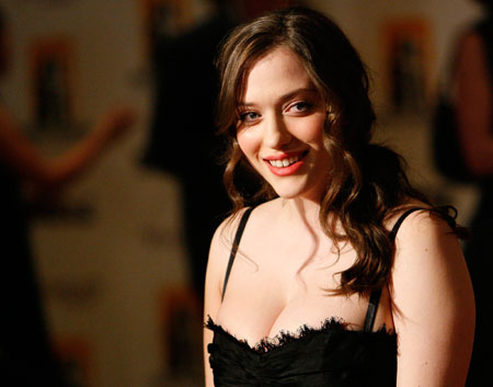 Actress Kat Dennings poses at the 12th annual Hollywood Awards gala in Beverly Hills, California October 27, 2008.