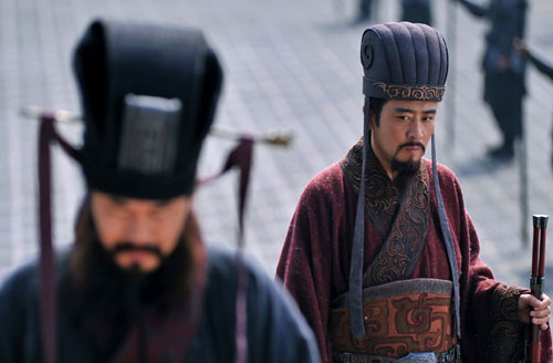 A newly-released still from director Gao Xixi's upcoming TV adaptation of the historical novel, 'Romance of the Three Kingdoms.' 