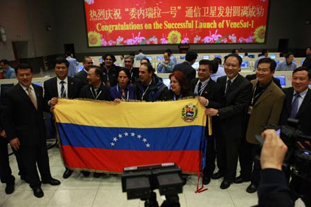 China successfully sent a Venezuelan telecommunication satellite into space on the early morning of Thursday.
