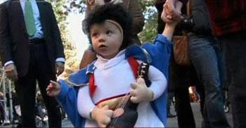 The children's Halloween parade took place in New York City on Friday, with costumes ranging from pumpkins to knights, as well as more traditional Halloween fare of ghosts and goblins. 