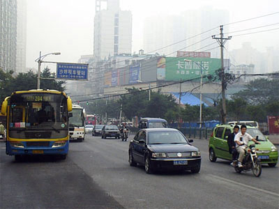 Taxi drivers on strike in Chongqing
