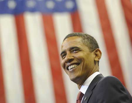 Democratic candidate Barack Obama wins U.S. presidential elections on November 5, 2008. (Xinhua Photo)