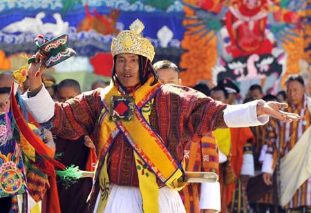 The coronation ceremony is held in Thimphu, Bhutan, Nov. 6, 2008. 