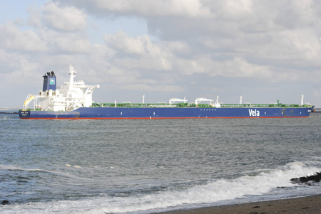 Saudi-owned crude oil supertanker Sirius Star is seen in this undated handout released to Reuters November 17, 2008. The supertanker, hijacked by pirates with a $100 million oil cargo in the largest ever such seizure, has reached the coast of north Somalia, a regional maritime group said on Tuesday. 