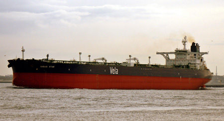 Saudi-owned crude oil supertanker Sirius Star is seen in this undated handout released to Reuters November 17, 2008. The supertanker, hijacked by pirates with a $100 million oil cargo in the largest ever such seizure, has reached the coast of north Somalia, a regional maritime group said on Tuesday. 