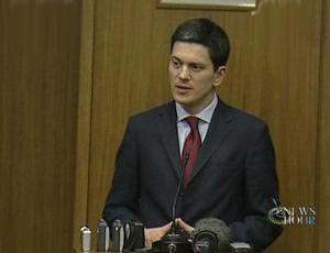 Britain's foreign secretary, David Miliband said in Beirut that his country would lead a European operation against piracy in the Gulf of Aden from next month. 