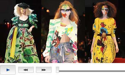 Chaos at Vivienne Westwood Fashion Week in London