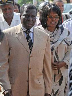 Guinea Bissau's President Joao Bernardo and wife is seen in this file photo taken on Nov.16, 2008, when they arrived to cast their ballots at a voting station in Bissau. Soldiers attacked Guniea-Bissau's presidential residence on Sunday morning.[Xinhua/AFP Photo]