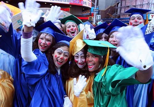 Millions of People celebrate The Macy's Thanksgiving day at Times Square in New York Nov. 27, 2008. 