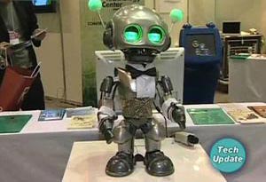 Robots on display in Japan are designed to look after the sick and elderly, as well as doing house-hold chores. 