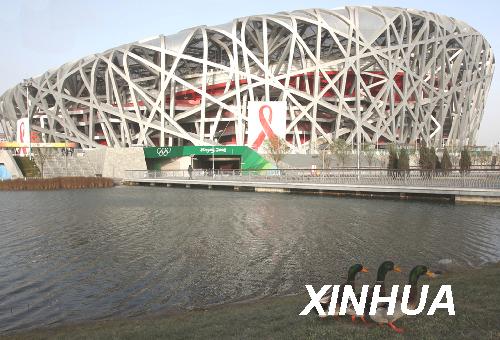 This photo of the 'Bird's Nest' was take on December 1, 2008. 