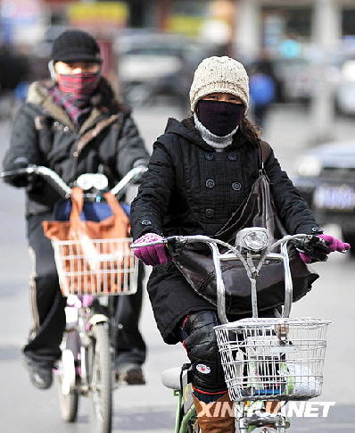 Heavy snow hit Hailaer, northeast China's Heilongjiang Province, on December 3, 2008.