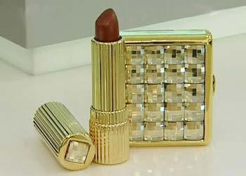 Estee Lauder cosmetics are well known for their unique powder and make-up boxes.