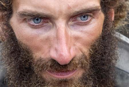 Handout picture shows Italian adventurer Alex Bellini after arriving in the port city of Newcastle, about 120 km (75 Miles) north east of Sydney, December 13, 2008. 