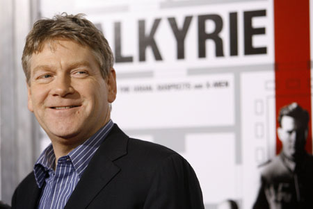 Cast member Kenneth Branagh poses at the premiere of the movie 'Valkyrie' at the Directors Guild of America in Los Angeles December 18, 2008. 