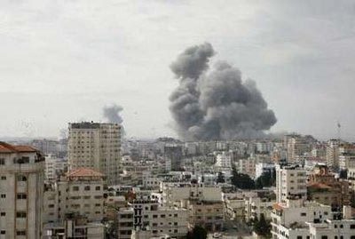 About 200 Palestinians were killed and hundreds wounded in a series of simultaneous Israeli air strikes in Gaza Strip on Saturday.