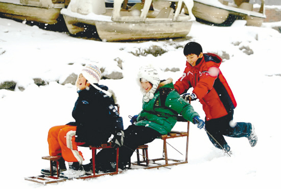 Shenyang, capital city of northeast China's Liaoning Province, was hit by heavy snow on December 27, 2008.