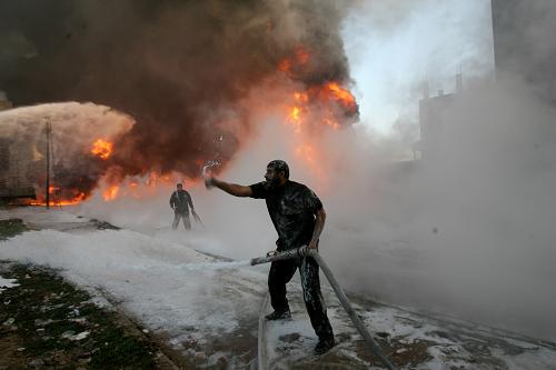 The air campaign has killed nearly 300 Palestinians so far, with most of the dead being Hamas policemen.[Xinhua] 
