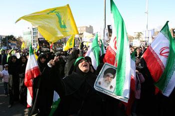 Iranian people hold a demonstration in Tehran, capital of Iran, on Jan. 2, 2009, to protest against Israel's continued air strikes on the Gaza Strip. [Xinhua]