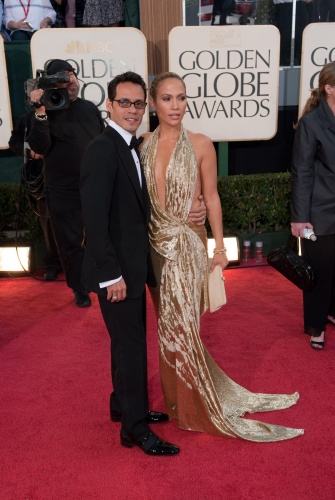 Singer Marc Anthony and singer/actress Jennifer Lopez attend the 66th Annual Golden Globes Awards at the Beverly Hilton in Beverly Hills, CA Sunday, January 11, 2009.[China.org.cn/goldenglobes.org] 