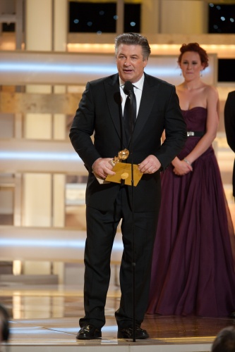 Alec Baldwin for his role in '30 Rock' accepts the Golden Globe Award for Best Performance by an Actor in a Television Series Comedy or Musical, at the 66th Annual Golden Globe Awards at the Beverly Hilton in Beverly Hills, CA Sunday, January 11, 2009.