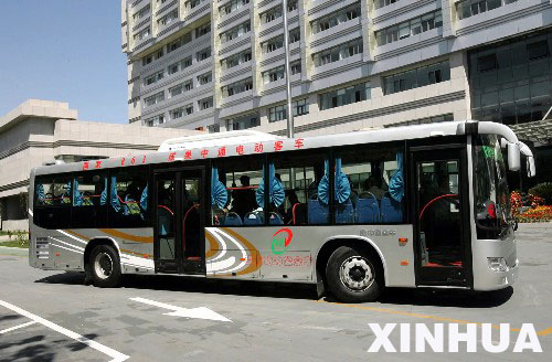 A hybrid bus in Beijing 