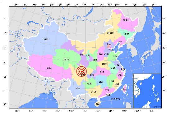 An aftershock measuring 5.1 on the Richter scale hit Wenchuan County in southwest China's Sichuan Province at 2:23 AM Thursday, according to the National Earthquake Network Center.