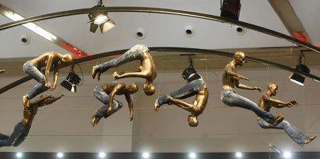 Some dummies are displayed at the 'Bread and Butter' fashion tradeshow in Barcelona Jan. 21, 2009. The next 'Bread and Butter' will be held in Berlin.