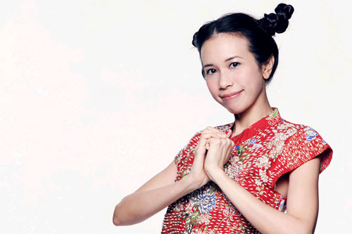 Hong Kong actress-singer Karen Mok poses in a series of photos to celebrate the upcoming Chinese Lunar New Year. 