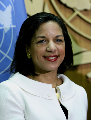 Photo taken on Jan. 26, 2009 shows Susan Rice, new U.S. Permanent Representative to the United Nations, at the UN headquarters in New York, the United States. (Xinhua/Hou Jun)