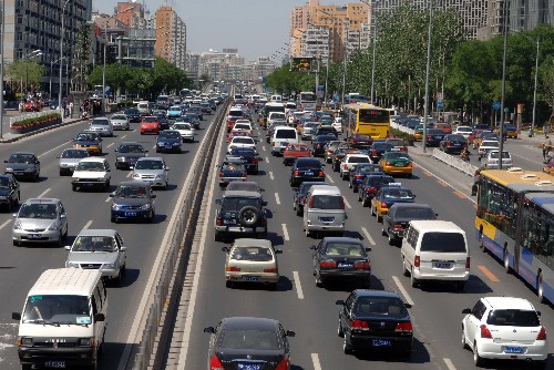 Statistics quoted in the Beijing Youth Daily showed the city had more than 3.5 million registered vehicles by the end of 2008. [Xinhua] 