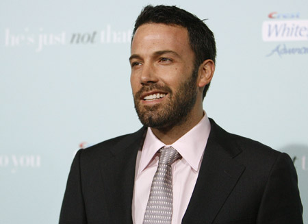 Cast member Ben Affleck poses at the premiere of the movie 