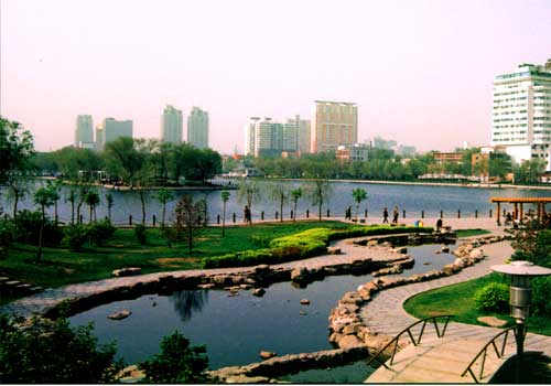 Long Tan Park in Taiyuan.