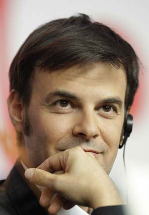 Director Francois Ozon attends a news conference to promote the movie 'Ricky' of the 59th Berlinale film festival in Berlin, February 6, 2009.