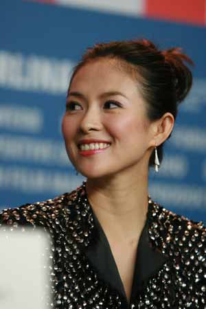 Chinese actress Zhang Ziyi attends the press conference for the film 'Forever Enthralled' at the 59th International Film Festival Berlin (Berlinale) in Berlin, Germany, Feb. 10, 2009.