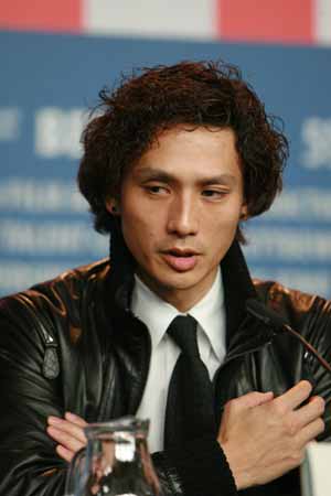 Japanese actor Ando Masanobu attends the press conference for the film 'Forever Enthralled' at the 59th International Film Festival Berlin (Berlinale) in Berlin, Germany, Feb. 10, 2009. 